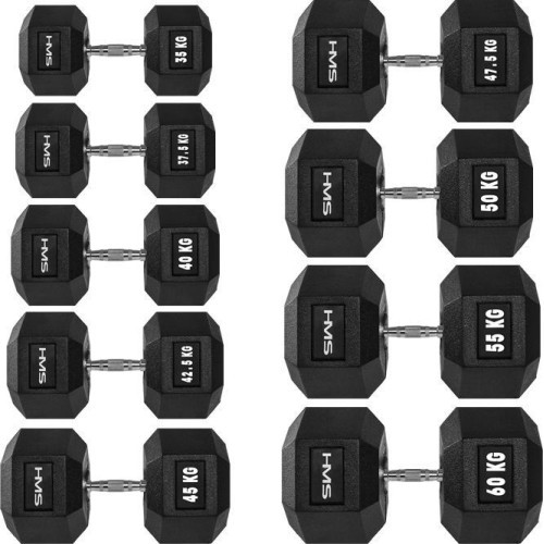 Hantele HMS Hex Pro - 35 kg