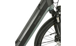 Elektriskais velosipēds Prophete Geniesser 4.0 28" 7 ātrumi, rāmja izmērs 19" (48 cm), melns/zaļš