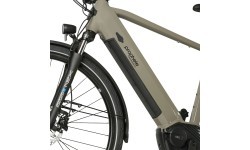 Prophete Entdecker 3.0 electric bike 28", 9-speed, frame size 21" (54 cm), brown