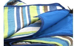 Picnic Blanket Cattara Spring - Blue/Sriped 150x150cm