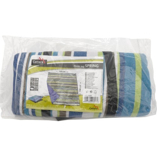 Picnic Blanket Cattara Spring - Blue/Sriped 150x150cm