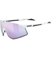 Brilles Uvex Pace Perform CV, white matt / mirror lavender