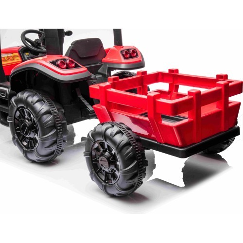 Tractor Vehicle BLAST With Trailer Red