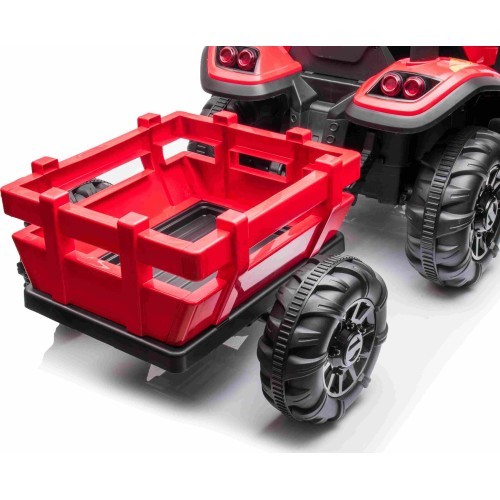 Tractor Vehicle BLAST With Trailer Red