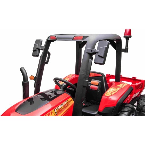 Tractor Vehicle BLAST With Trailer Red