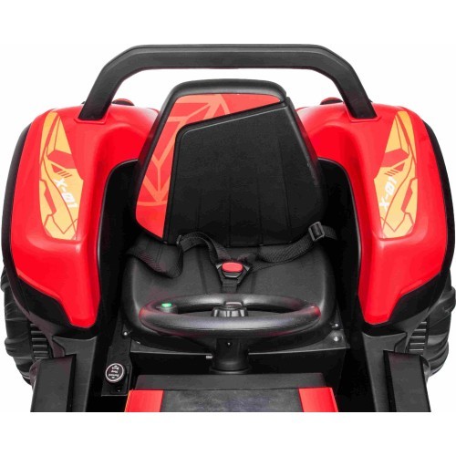 Traktors BLAST ar piekabi, sarkans