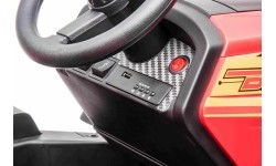 Traktors BLAST ar piekabi, sarkans