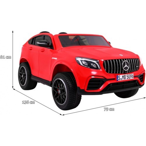 Bērnu elektromobilis Mercedes GLC 63S, sarkans