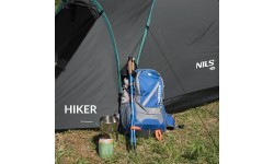 Tūrisma telts Nils Camp Hiker NC6010, pelēka