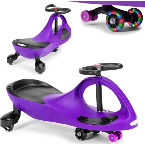 Gravitācijas mašīna bērniem ar LED riteņiem, violeta ECOTOYS
