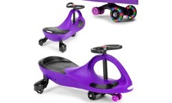 Gravitācijas mašīna bērniem ar LED riteņiem, violeta ECOTOYS
