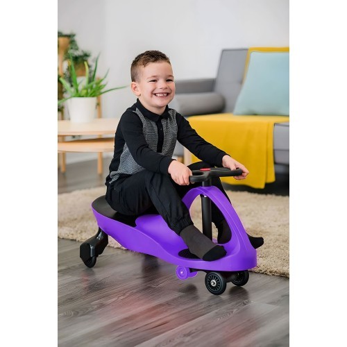 Gravitācijas mašīna bērniem ar LED riteņiem, violeta ECOTOYS