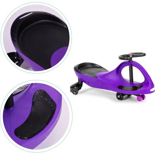 Гравитационная машинка для детей со светодиодными колёсами, фиолетовая ECOTOYS