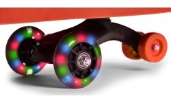 Bērnu gravitācijas transportlīdzeklis ar LED riteņiem, sarkans ECOTOYS