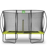 EXIT Silhouette trampoline 244x366cm - green Outdoor Rectangular Coil spring Above ground trampoline