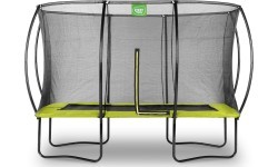 EXIT Silhouette trampoline 244x366cm - green Outdoor Rectangular Coil spring Above ground trampoline