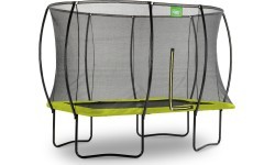 EXIT Silhouette trampoline 244x366cm - green Outdoor Rectangular Coil spring Above ground trampoline