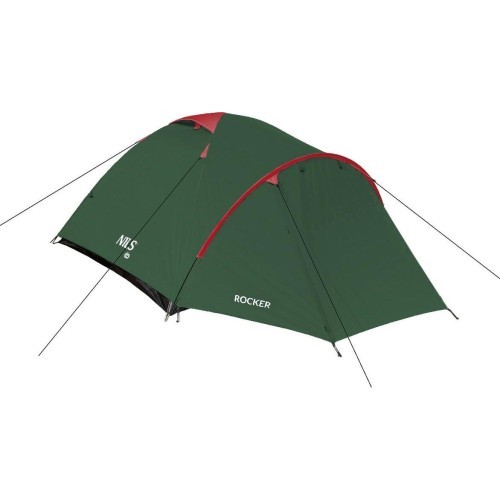 Кемпинговая палатка Nils Camp Rocker NC6013, зелено-красная