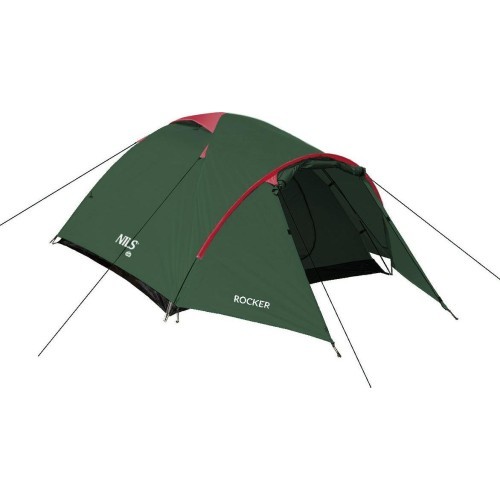 Kempinga telts Nils Camp Rocker NC6013, zaļi sarkana