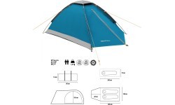 Светло-серо-синяя кемпинговая палатка NC6033 Nightfall NILS CAMP