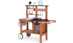Outdoor mud kitchen for children with accessories fir wood ECOTOYS