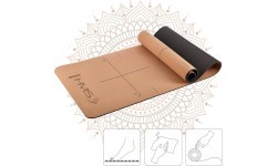 YOGA SET HMS CORK MAT TPE YM11 + BLOCK KJ02 + STRAP SJ02