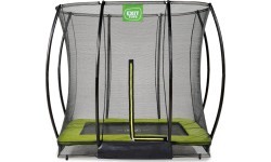 EXIT Silhouette ground trampoline 153x214cm with safety net - green