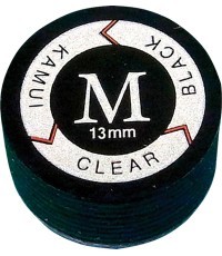 Biljarda kija uzgalis KamuiClear Black Medium 13 mm, 1 gab.