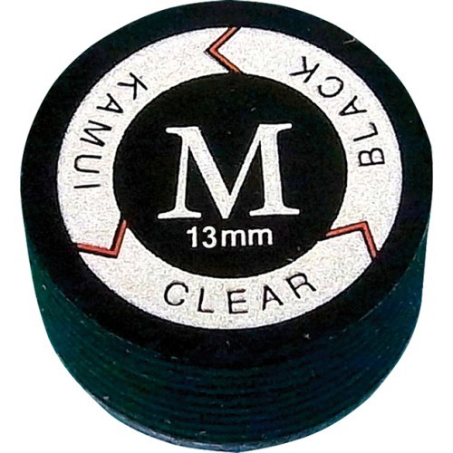 Biljarda kija uzgalis KamuiClear Black Medium 13 mm, 1 gab.