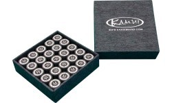 Biljarda kija uzgalis KamuiClear Black Medium 13 mm, 1 gab.