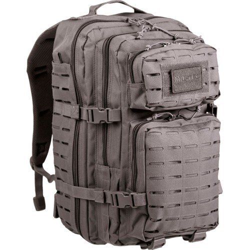 URBAN GREY OD LASER CUT ASSAULT BACKPACK LG