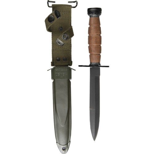 US M4 LEATHER BAYONET (REPRO)