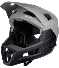 FORCE VENOM downhill ķivere, izmērs L/XL (58-61 cm) (pelēka/melna)