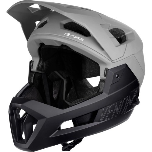 FORCE VENOM downhill helmet, size L/XL (58-61 cm) (grey/black)