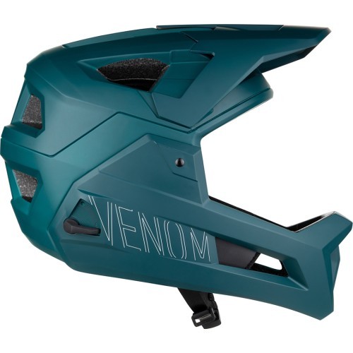 FORCE Venom downhill helmet, size S/M (55–58 cm), turquoise
