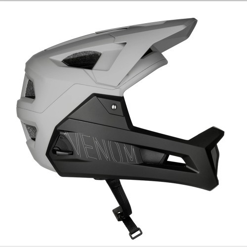 FORCE VENOM downhill ķivere, izmērs L/XL (58-61 cm) (pelēka/melna)