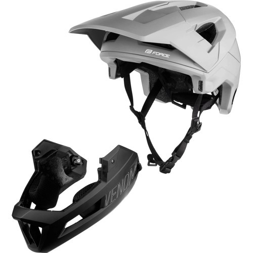 FORCE VENOM downhill helmet, size L/XL (58-61 cm) (grey/black)