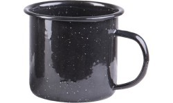 Melna emaljēta krūze Western, 350 ml