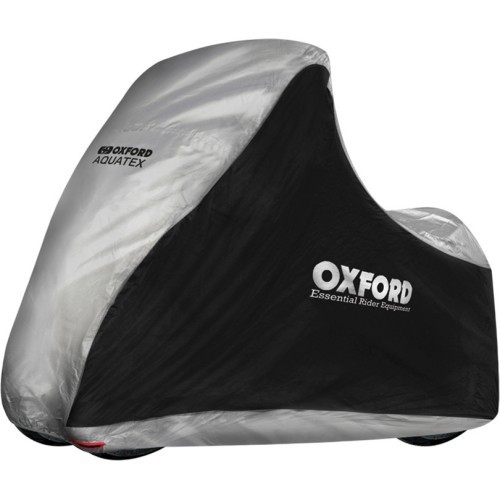 MP3 motorollera pārsegs Oxford Aquatex melns/sudrabains