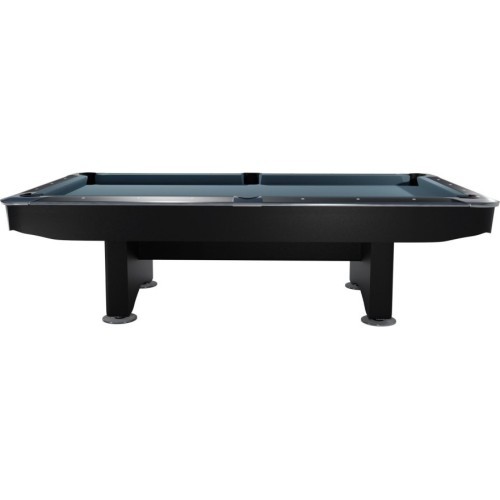 Billiard Table, Pool, Competition II, Black matt, 8 ft., Club Cloth yellow green