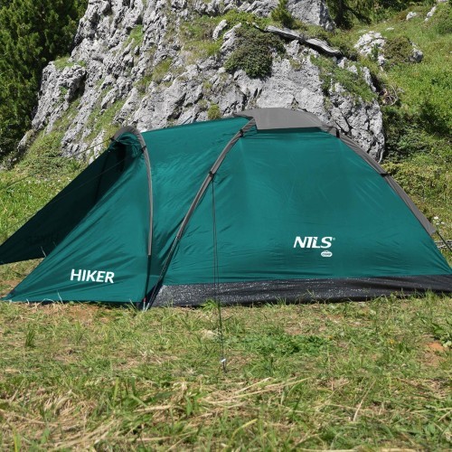 Зеленая туристическая палатка Hiker NC6010 Nils Camp