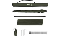 NC4702 PARASOL WĘDKARSKI Z BOCZNĄ OSŁONĄ NILS CAMP