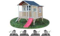 EXIT Loft 350 wooden playhouse - natural