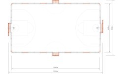 Futbola vārti Arena Inter-Play 5 (29x16 m)