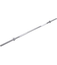 Straight Weightlifting Barbell inSPORTline Welerty 180 cm / 30 mm with Threaded Ends and Collars