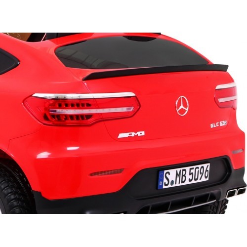Детский электромобиль Mercedes GLC 63S, красный