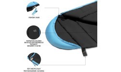 NC2012 BLACK-BLUE SLEEPING BAG NILS CAMP