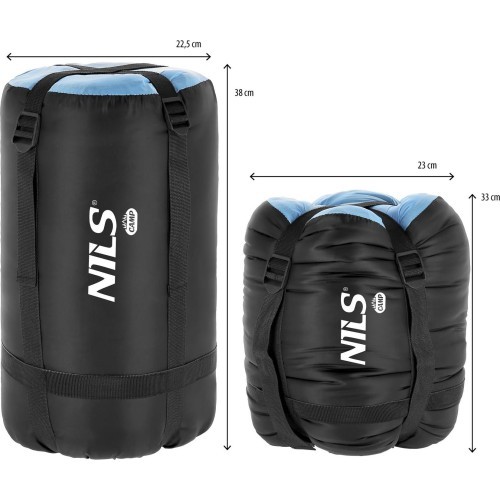 NC2012 BLACK-BLUE SLEEPING BAG NILS CAMP