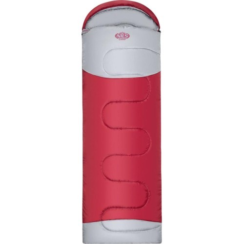 NC2008 MAROON-GREY SLEEPING BAG SIZE L NILS CAMP