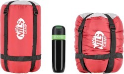 NC2008 MAROON-GREY SLEEPING BAG SIZE L NILS CAMP